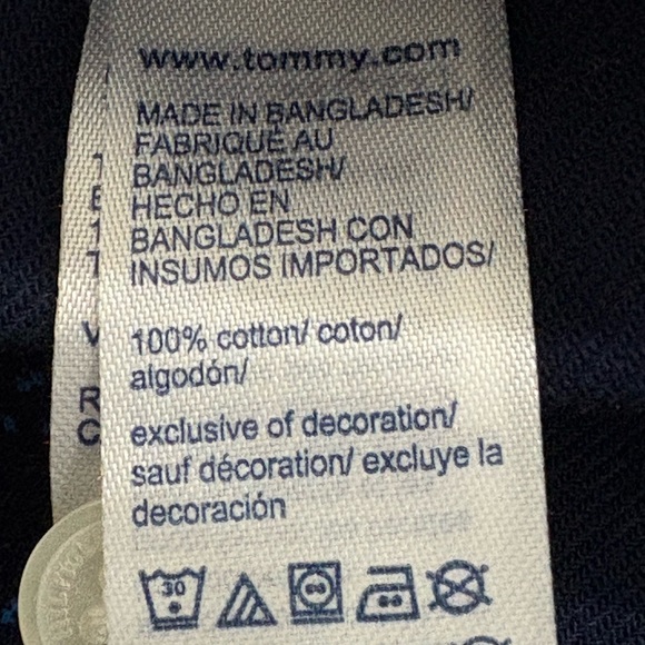 Tommy Hilfiger Slim Fit Brushed Men’s Size XL Shirt NWT - Picture 6 of 8